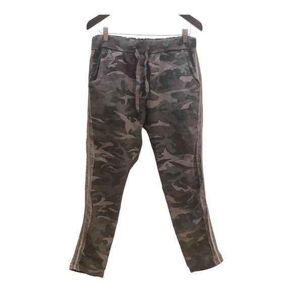 The Clothing Cove Camo Pants Cuffed Hem Stretch  Drawstring Italy - Picture 1 of 8